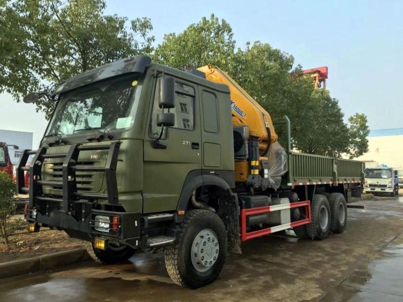 Sinotruk HOWO 4X2 6X4 8X4 12 Tons 20ton Cargo Truck Mounted Crane