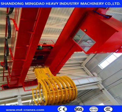 High Quality 5ton 10ton 20ton Grab Bucket Double Beam Overhead Crane