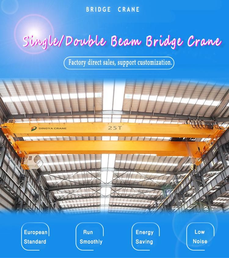 Dy Top Selling 8 Ton 10 Ton 12 Ton 20 Ton 30 Ton with Electric Hoist Double Girder Overhead Bridge Crane Price