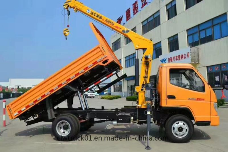 New Design 4X2 6X4 Dong Feng Foton Crane Truck with Self Tipping and Delivery Function