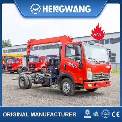 Mini 3.2t Mobile Car Diesel Engine Lifting Truck Crane