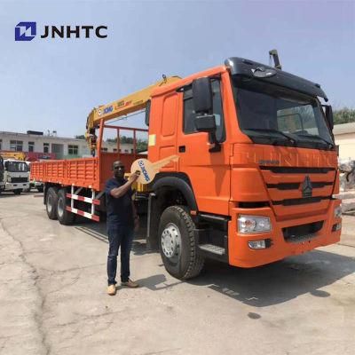 Sinotruck 11 Wheeler 10ton Telescopic Straight Boom Cargo Crane Truck with High Lifting Capacity