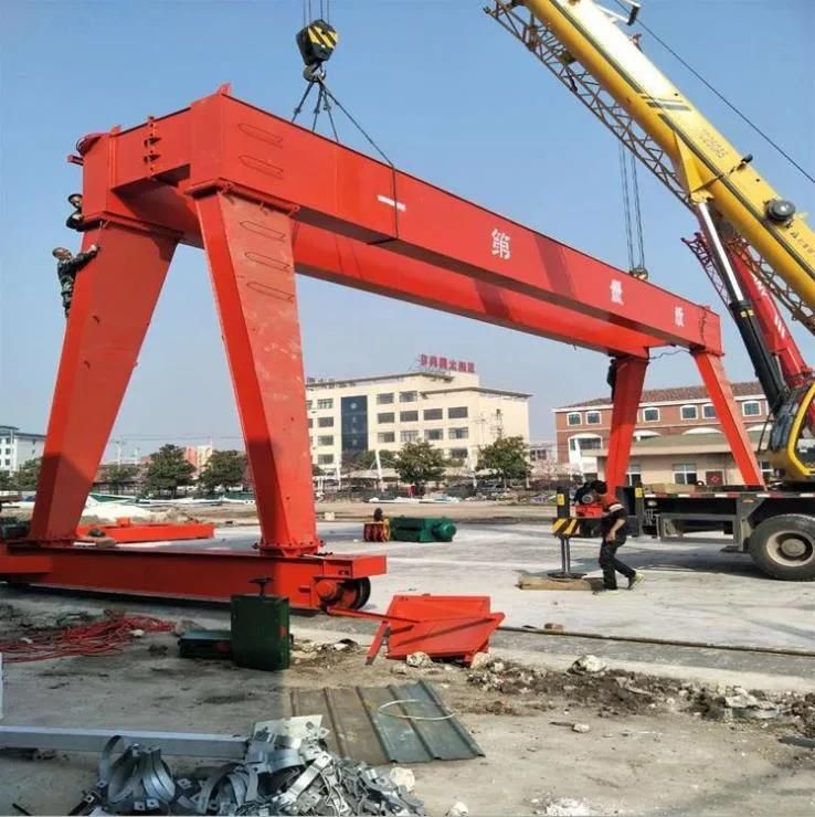 Inverter Various Speed Control Double Girder Gantry Crane for Sale