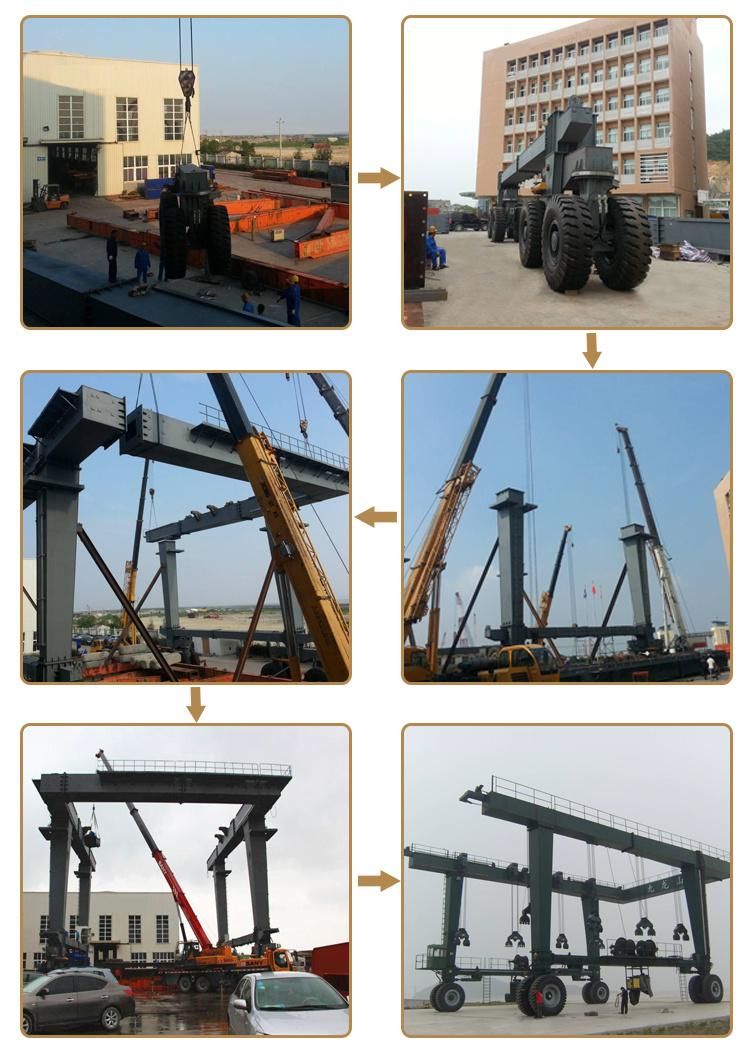 Rubber Tyred Gantry Crane for Boat Lifting