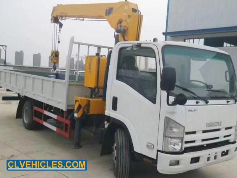 Elf Loading 10tons Boom Arm Crane Hydraulic Truck Mounted Crane Truck