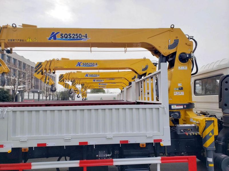 12t Crane Mounted Cargo Truck with Loading Crane