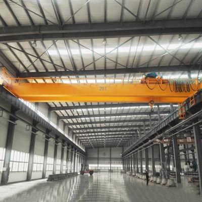 Chinese Manufacture Electric Hoist High Quality 16 Ton Double Beam Bridge Crane