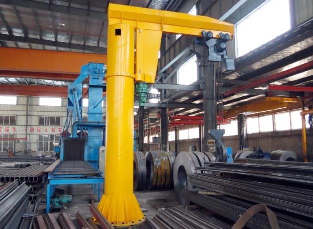 360 Degree Rotating Jib Crane Electric Floor Cantilever Movable Jib Crane with Hoist