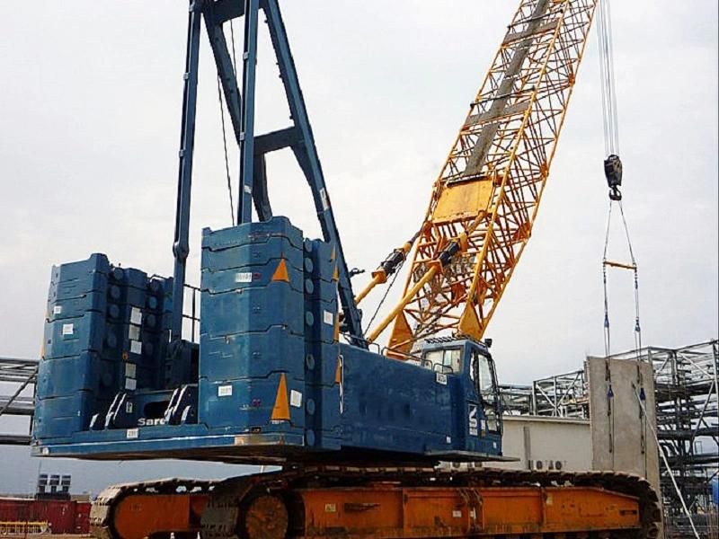 75 Ton Scc750A Lifting Hoist Hydraulic Crawler Crane