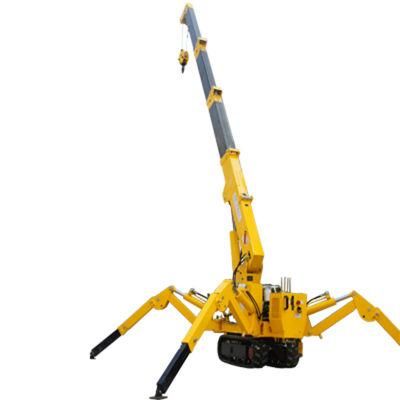 New Micro 1ton 5m Small Crawler Crane Spider Crane Kb1.0