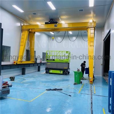 Dy High Quality Indoor 500kg 1t 2t 5t Portable Type Electric Single Girder Gantry Crane