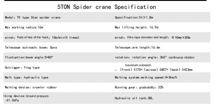12ton Small Mini Crawler Spider Crane for Sales