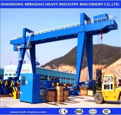 Port Shipyard Outdoor 20t Mobile Container Crane with Electric Winch