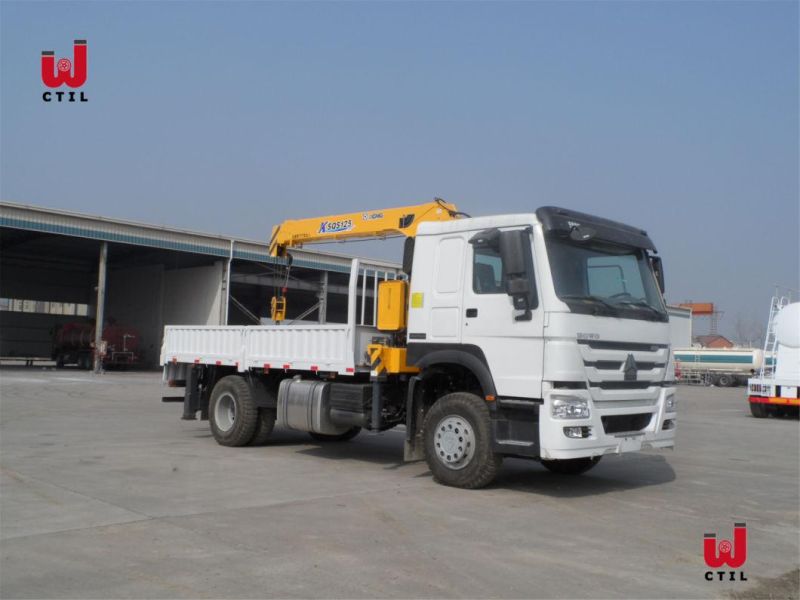 Sinotruck/Sinotruk/HOWO/Sino 4X2 3 Tons Straight Arm Truck Crane for Mounted/Mobile/Hydraulic