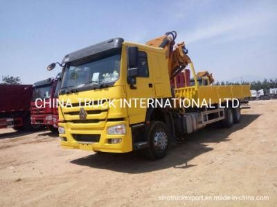 HOWO Sinotruck 6X4 10ton Folding Boom Truck Mounted Crane
