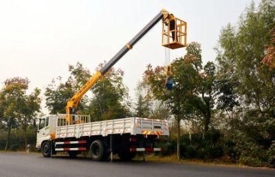 Dongfeng 4X2 Cheap Price with High Qualit 8ton Construction Service Truck with Crane Truck Mounted Crane HOWO Optional