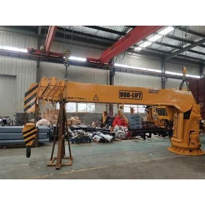 Hydraulic Heavy Duty Telescopic Long Boom Straight Boat Crane 16ton