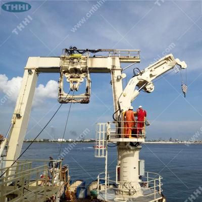 Brand New Marine Boat Knuckle Lifting Crane 3ton for Sale