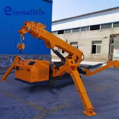 Spider Crane 5 Ton Spider Crane Hydraulic Mobile Spider Floor Mini Crane with Fly Jib