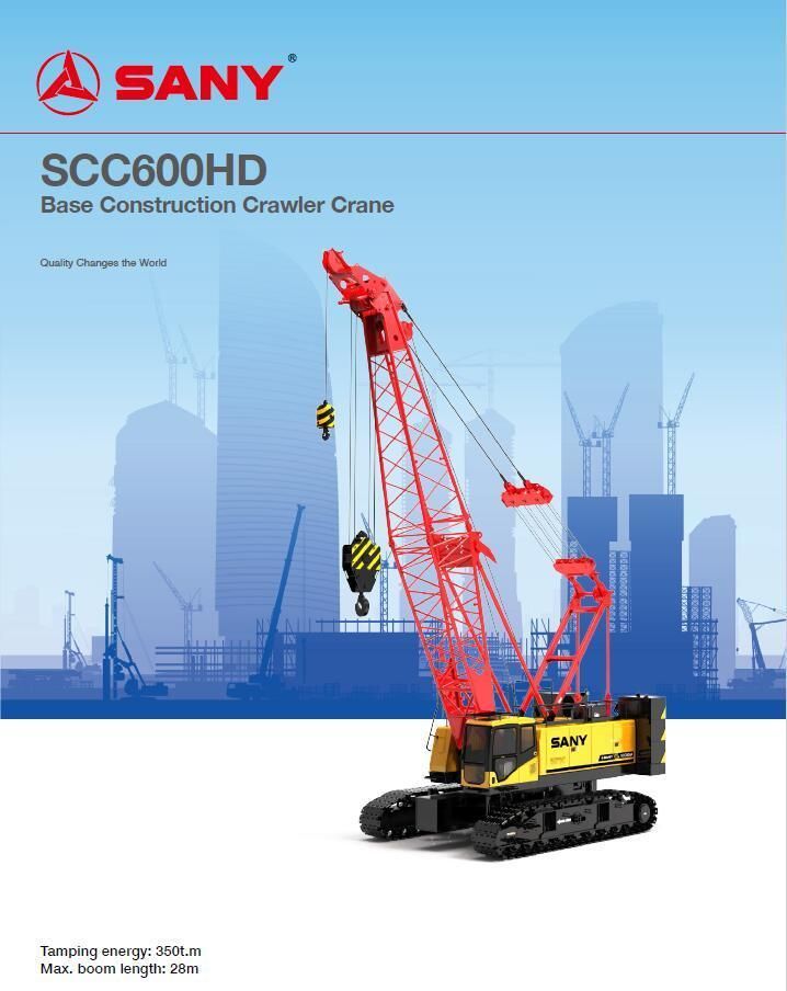 Scc600HD 60t Base Construction Crane