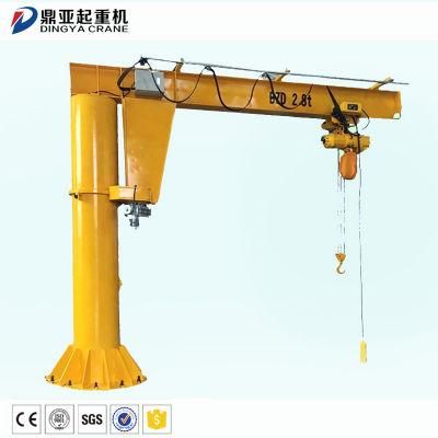 Dy Top Selling 1ton 5m 220V/380V with Electric Hoist Electric Jib Pillar Crane