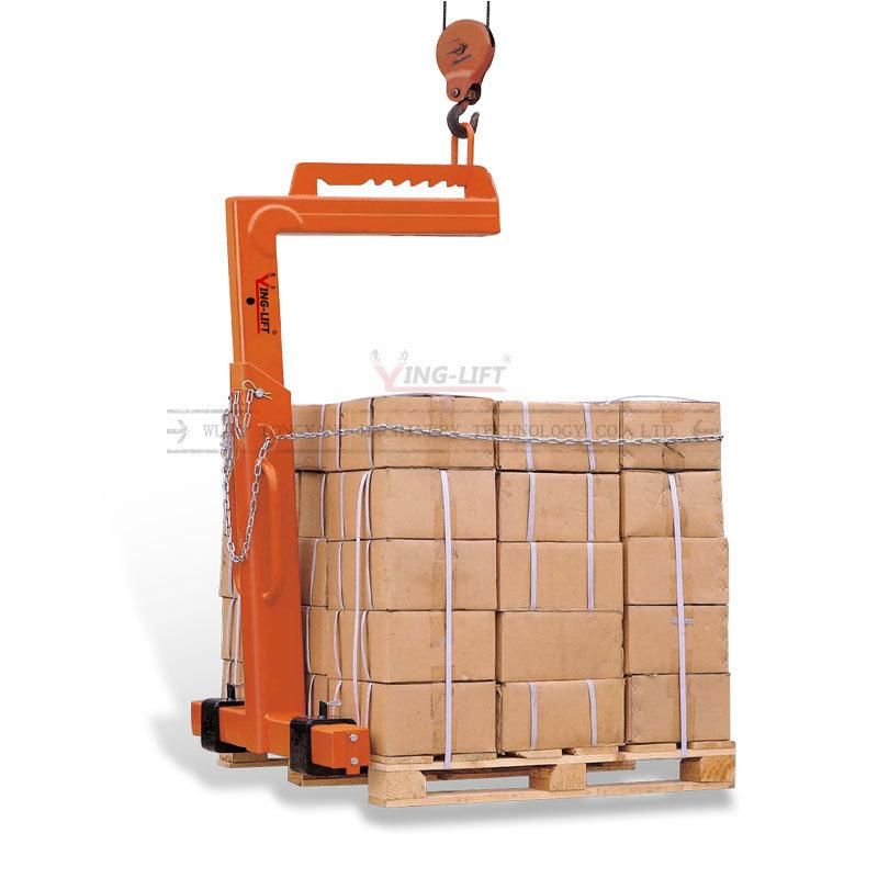 Manual Balance Pallet Crane Fork, Lifting Attachment