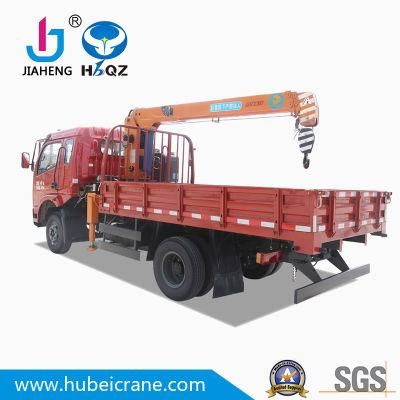 Crane manufacturer 3.2 ton small truck mounted telescopic boom truck cranes