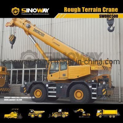 50 Ton off- Road Crane, 4X4 Mobile Rough Terrain Crane