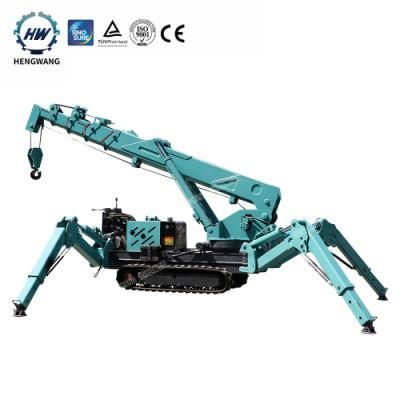China Direct Manufacturer 8t Mobile Mini Crawler Spider Crane