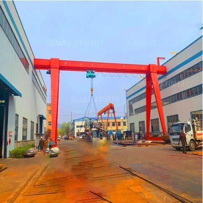 Dy Electric European Single Girder 100ton Mh Mg Gantry Crane