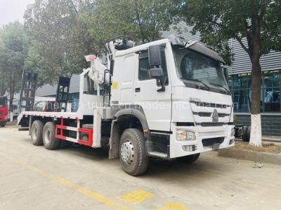 Rhd HOWO 10 Wheelers 10tns 12tons Telescopic Flatbed Truck-Mounted Cranes on Sales