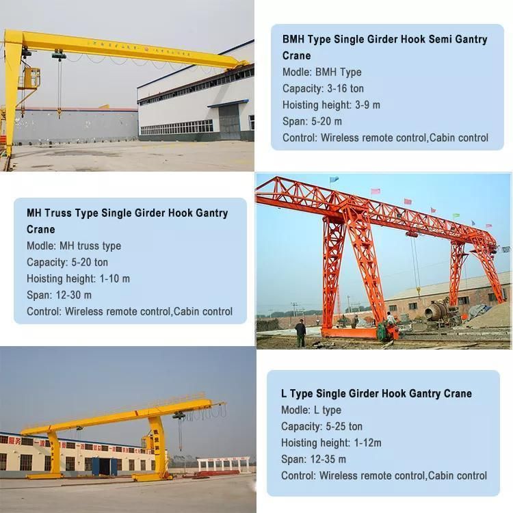 Workshop Indoor Mining Portable Single Beam Gantry Crane Portable Gantry Crane