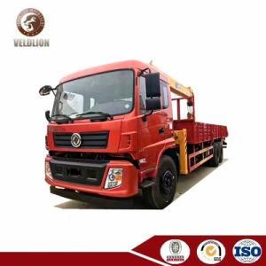 Dongfeng 10 Wheelers 8ton 10ton 4 Section Telescopic Straight Boom Crane Truck