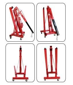 750kg Portable Manual Counter Weight Foldable Hydraulic Mobile Floor Crane, Mobile Jib Cranes