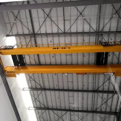 Heavy Duty Suspension Bridge Crane Double Beam 100 Ton Overhead Crane