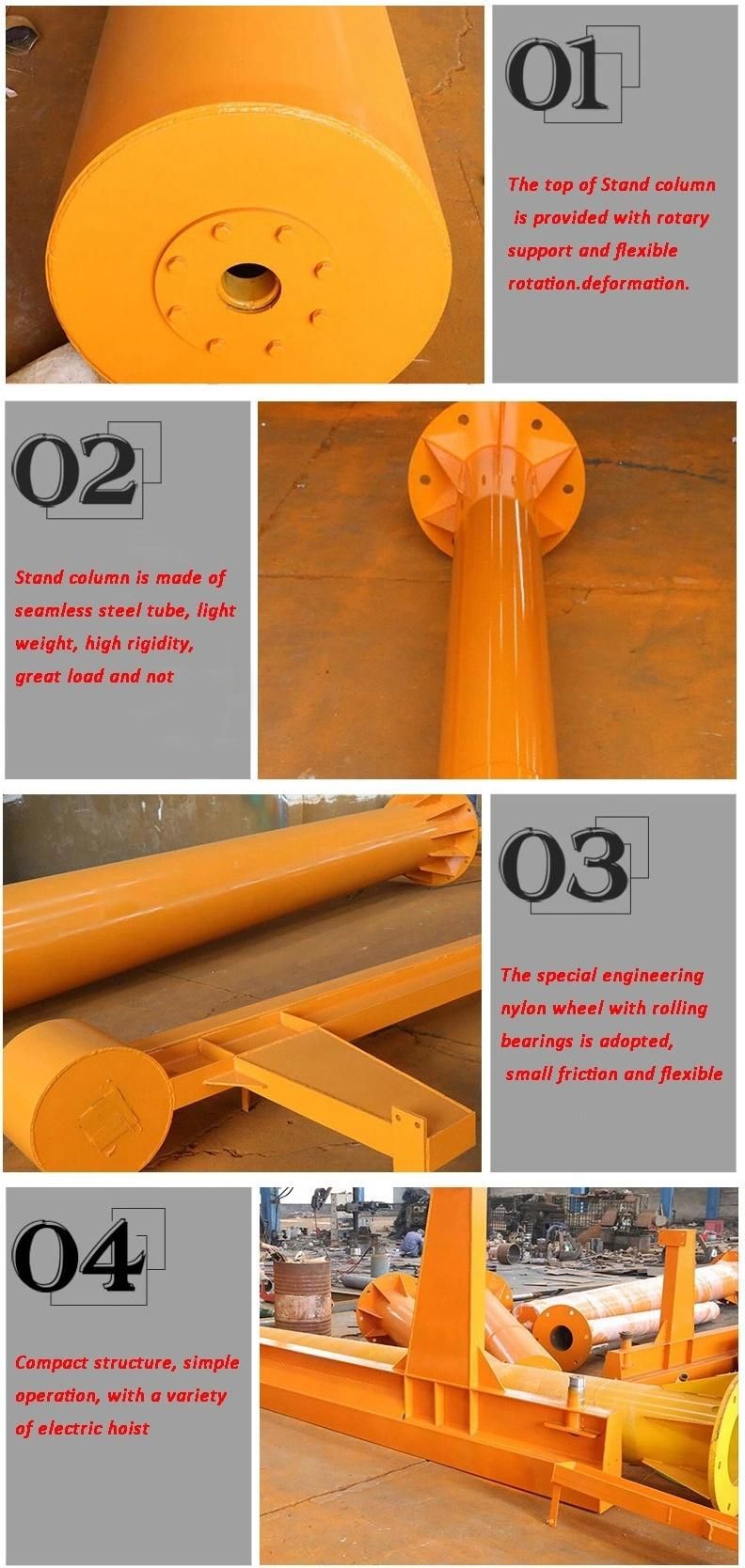 360 Free Rotate Fix Pillar Ground Column Hoist Lifting 10 Ton Jib Crane