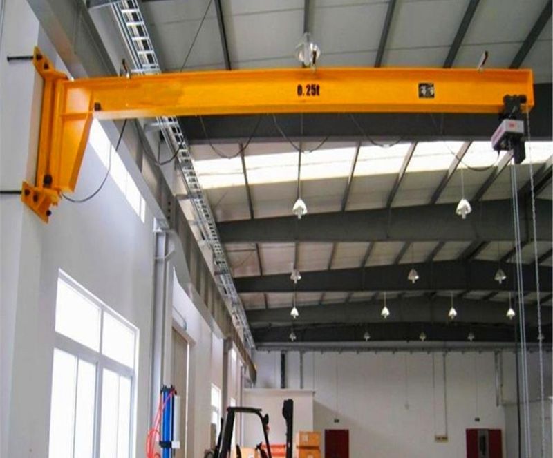 Bx 0.5 1 Ton Wall Type Slewing Jib Crane Cantilever Cable Workshop Crane