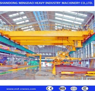 Span 10m 10t Electric Electromagnet Overhead Crane