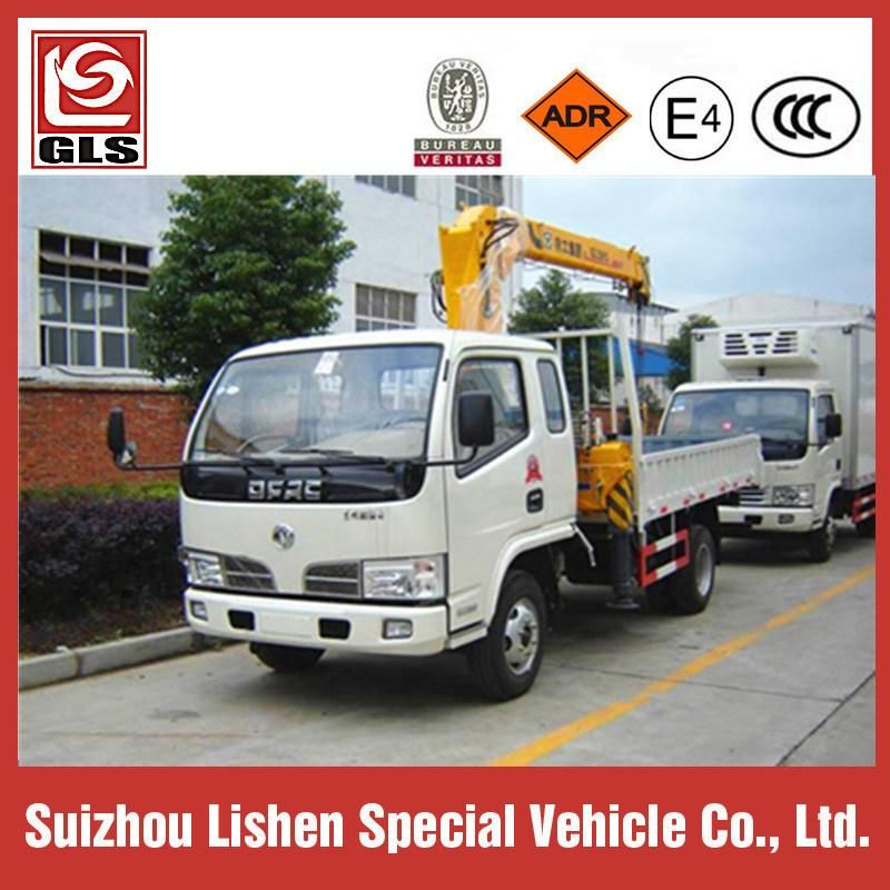 Dongfeng 4X2 2ton/3.2ton Small Truck Mounted Crane, Truck with Crane on Sale