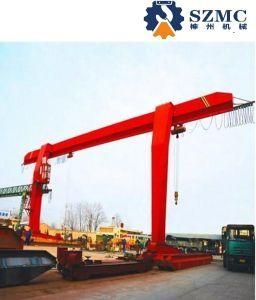 10 Ton Rail Mounted Single Girder Gantry Crane with Electric Hoist (L Type)