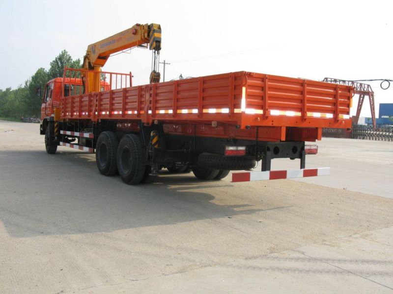 Dongfeng/HOWO/Foton/Isuzu/FAW 6*4 10ton Hoisting Truck Mounted with Hydraulic Straight 4-Arm Telescopic Boom Crane