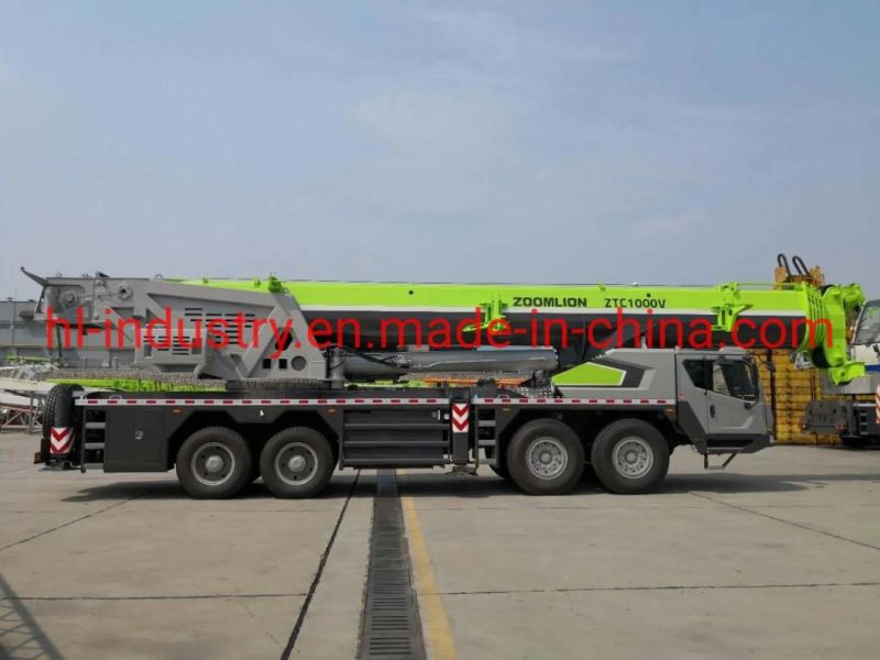 100 Ton Zoomlion Truck Crane Ztc1000V653 Model Mobile Crane for Heavy Lifting on Promotion