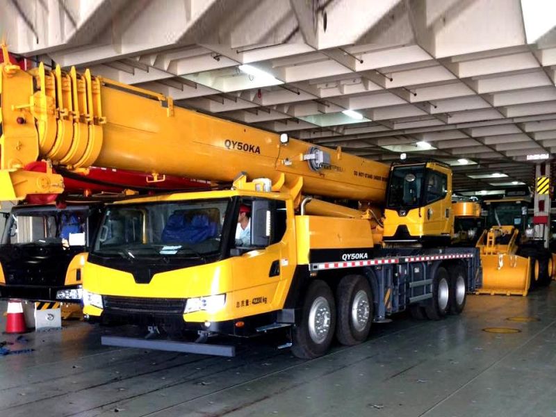 Construction Machinery Lifting 25 Ton 50 Ton Heavy Duty Truck Crane Qy50kd with Telescopic Boom