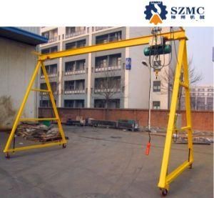 500kg 1000kg Small Electric Chain Hoist Mini Gantry Crane for Open Yard