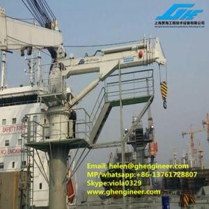 2.6ton Electro-Hydraulic Telescopic Boom Deck Crane Remote Control Optional