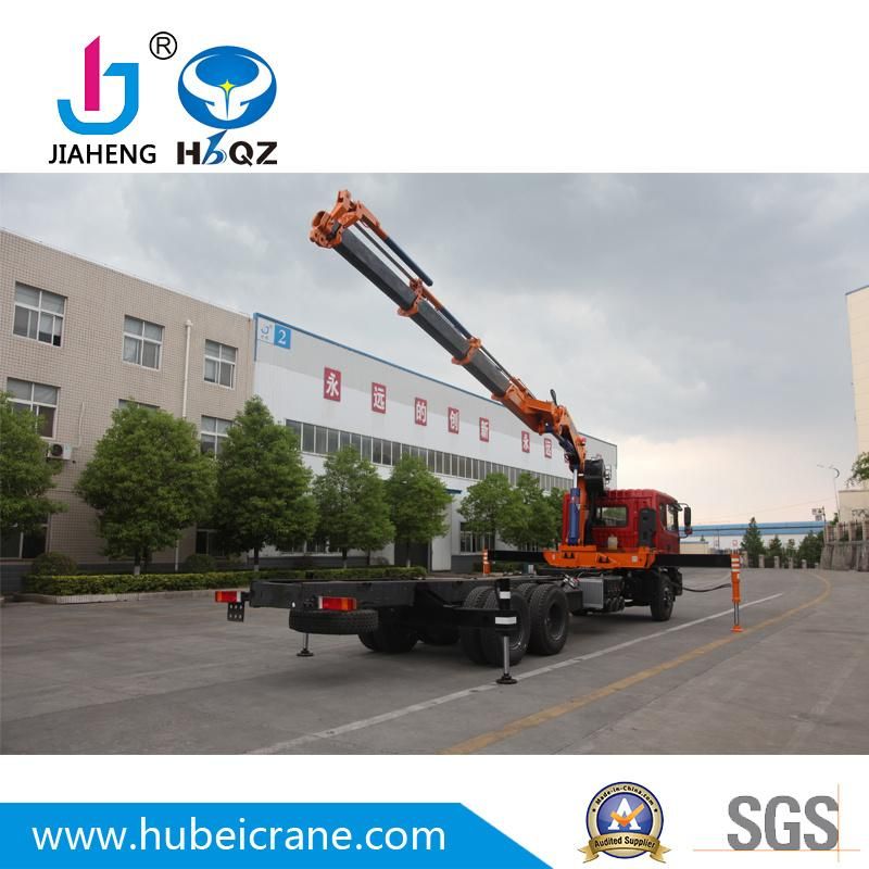Hbqz Truck Crane 12 Tons Movable Folding Knuckle Boom Truck Mounted Crane for Sale