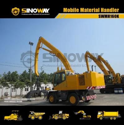 Hydraulic Grab Excavator Mobile Material Handler with Orange Peel Grab