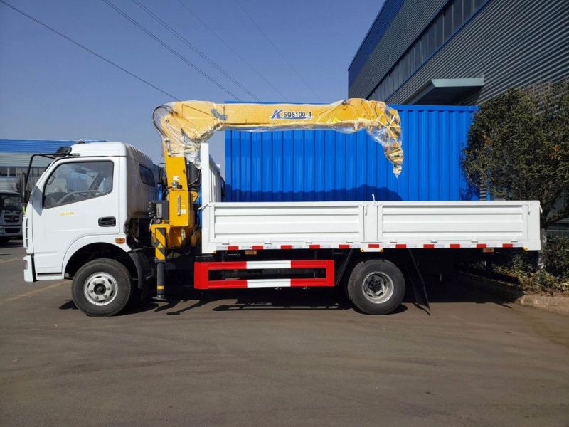 Crane Truck 3 Ton Folding Truck Mounted Crane Price for Sale