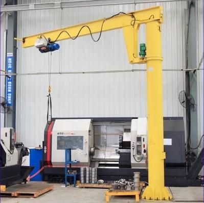 Lifting Equipment Free Standing Wire Rope Hoist Jib Crane 2 Ton