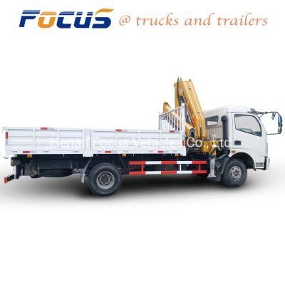 6.3 T- 8 Ton Hydraulic Jib Crane Truck Mounted Loader Crane with Folding / Foldable Arm Boom Price